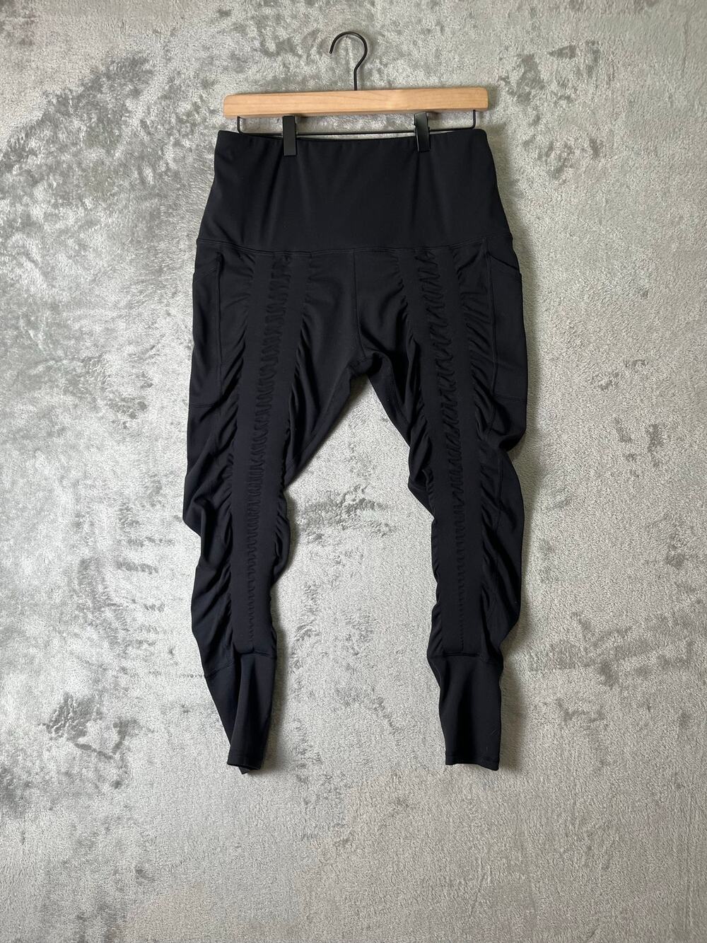 Sweetflexx Side Pockets Resistance Leggings Size 12 Black Women's 4 bands